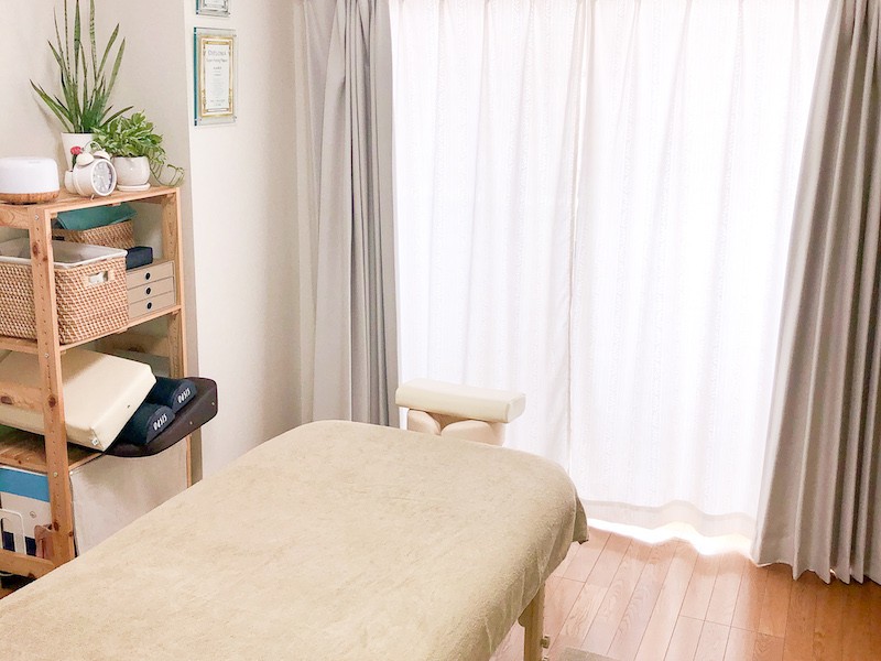 清潔で綺麗な施術室